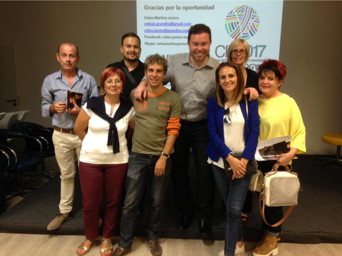 Grandha Portugal, reunião com profissionais em Coimbra, com Celso Martins Junior.