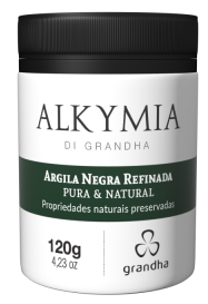Argila Negra Alkymia di Grandha, argila pura refinada para terapia capilar.