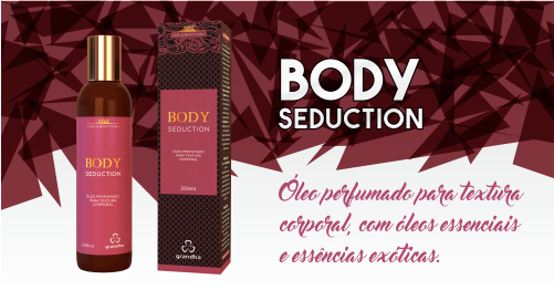 Body Seduction é um óleo perfumado para textura corporal. Grandha 20 Anos.